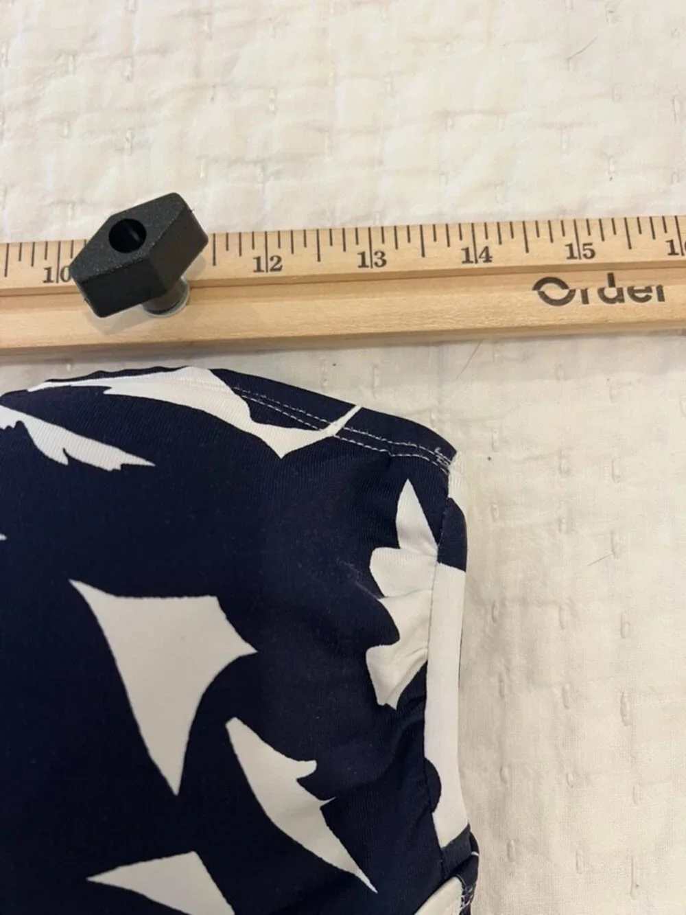 Tommy Bahama Swim Dress Extra Small Navy Halter Padded Cups Tropical Leaf Print